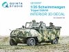 Quinta Studio QD35057 Schwimmwagen Trippel SG6/38 3D-Printed & coloured Interior on decal paper (Daswerk) 1/35